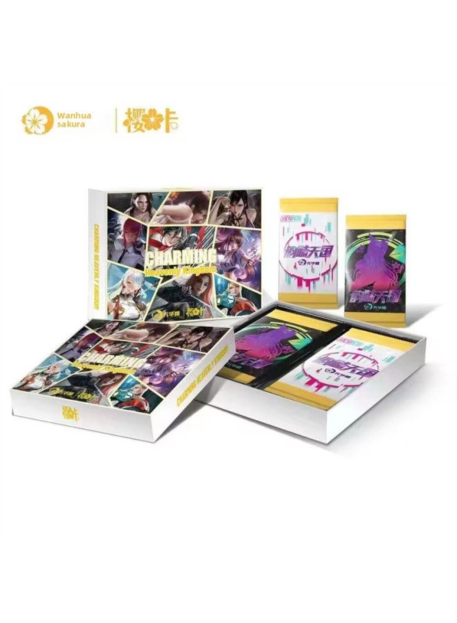 Wanhua Yingying Sakura Card Flavor Heavenly Kingdom Shake Tone AliExpress Live Card Card Seven Color Bronzing UV Nano Process